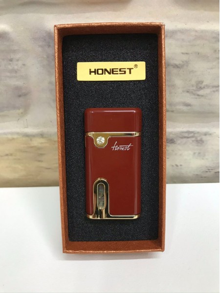 Honest Marka Rüzgar Çakmağı Gaz Göstergeli Kahverengi Kişiye Özel Çakmak