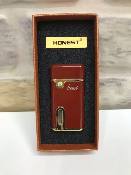 Honest Marka Rüzgar Çakmağı Gaz Göstergeli Kahverengi Kişiye Özel Çakmak