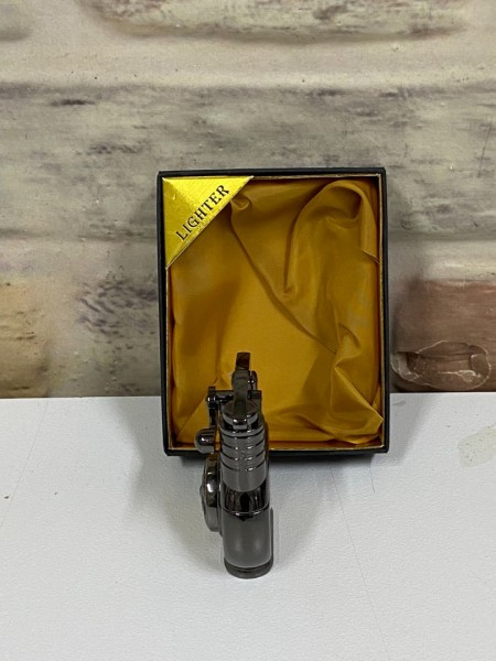 Otantik Model Füme Renk Gazlı Kişiye Özel Çakmak