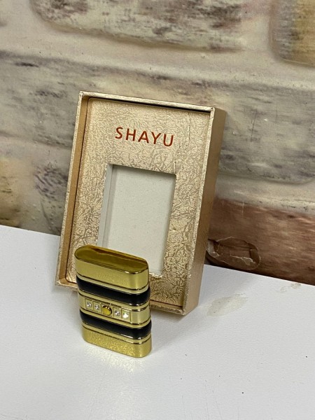 Shayu Marka Sarı Siyah Renk Çizgili Taşlı Gazlı Kişiye Özel Çakmak