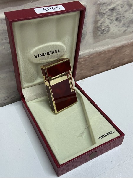 Vindiesel Marka Kahverengi Desenli Model İsme Özel Çakmak