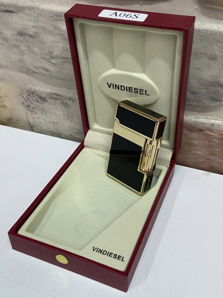 Vindiesel Marka Siyah Sarı Renk İsme Özel Çakmak