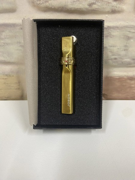 Jobon Marka Tek İnce Ateşlemeli Sarı Renk İsme Özel Çakmak