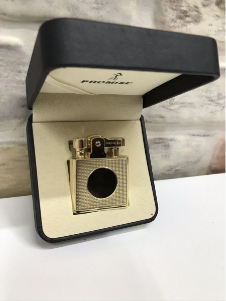 Promise Marka Benzinli Sarı Gold Yuvarlak Logo Desenli 