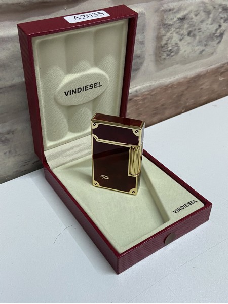 Vindiesel Marka Kahverengi D Armalı Model İsme Özel Çakmak