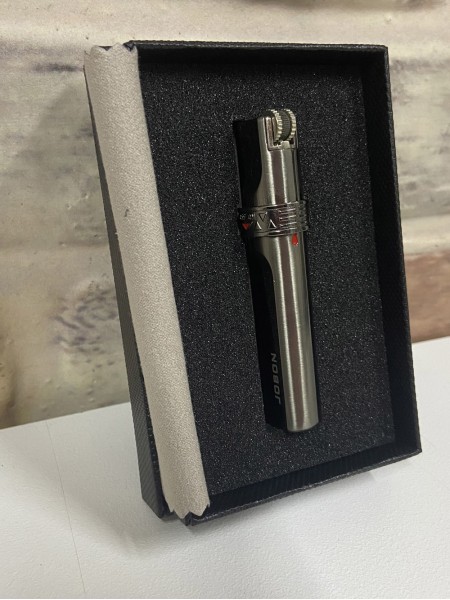 Jobon Marka Tek İnce Ateşlemeli Füme Renk İsme Özel Çakmak