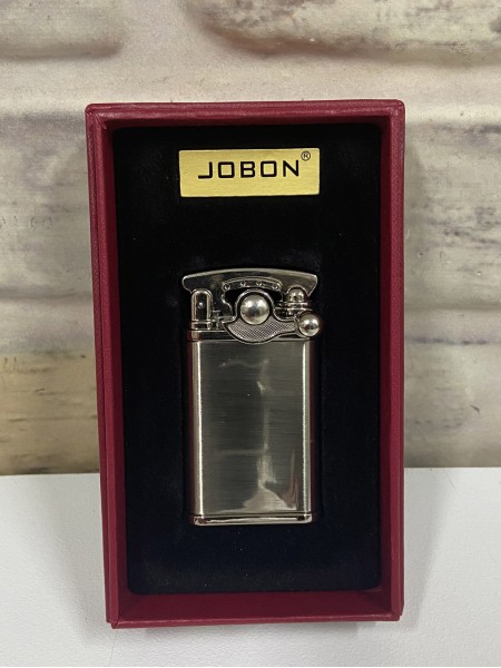 Jobon Marka Gri Renk Özel Yanmalı Model İsme Özel Çakmak